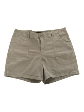 Gloria Vanderbilt Khaki Utility Bermuda Shorts sz 14
